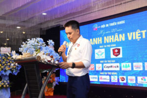 Ông Nguyễn Đức Chính: Chủ tịch Hội in Triều Khúc phát biểu tại sự kiện