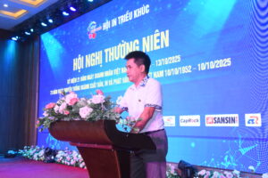 Ông Nguyễn Đức Chính: Chủ tịch Hội in Triều Khúc phát biểu tại sự kiện